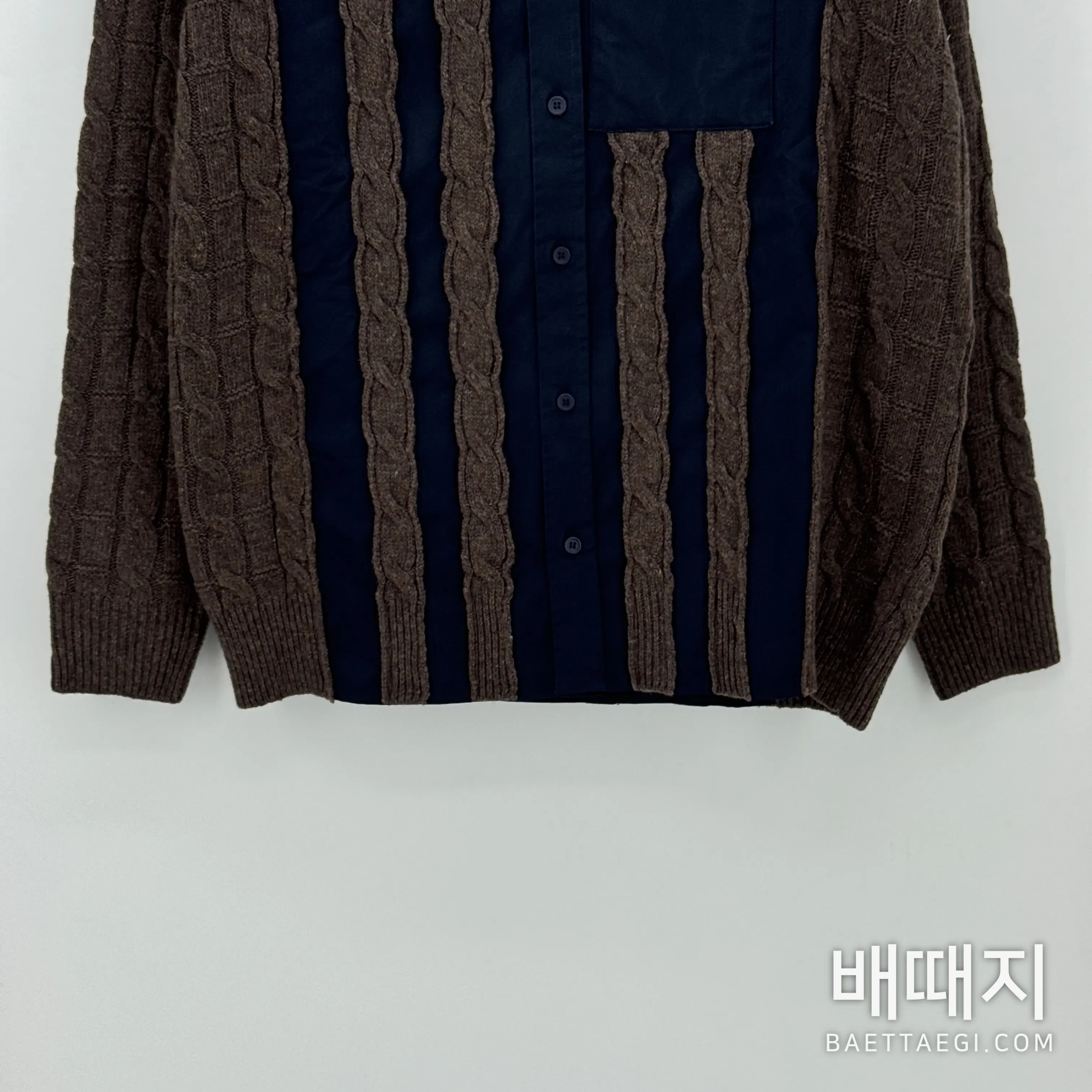 로에베 메리노 울 가디건 199601 검수사진 2