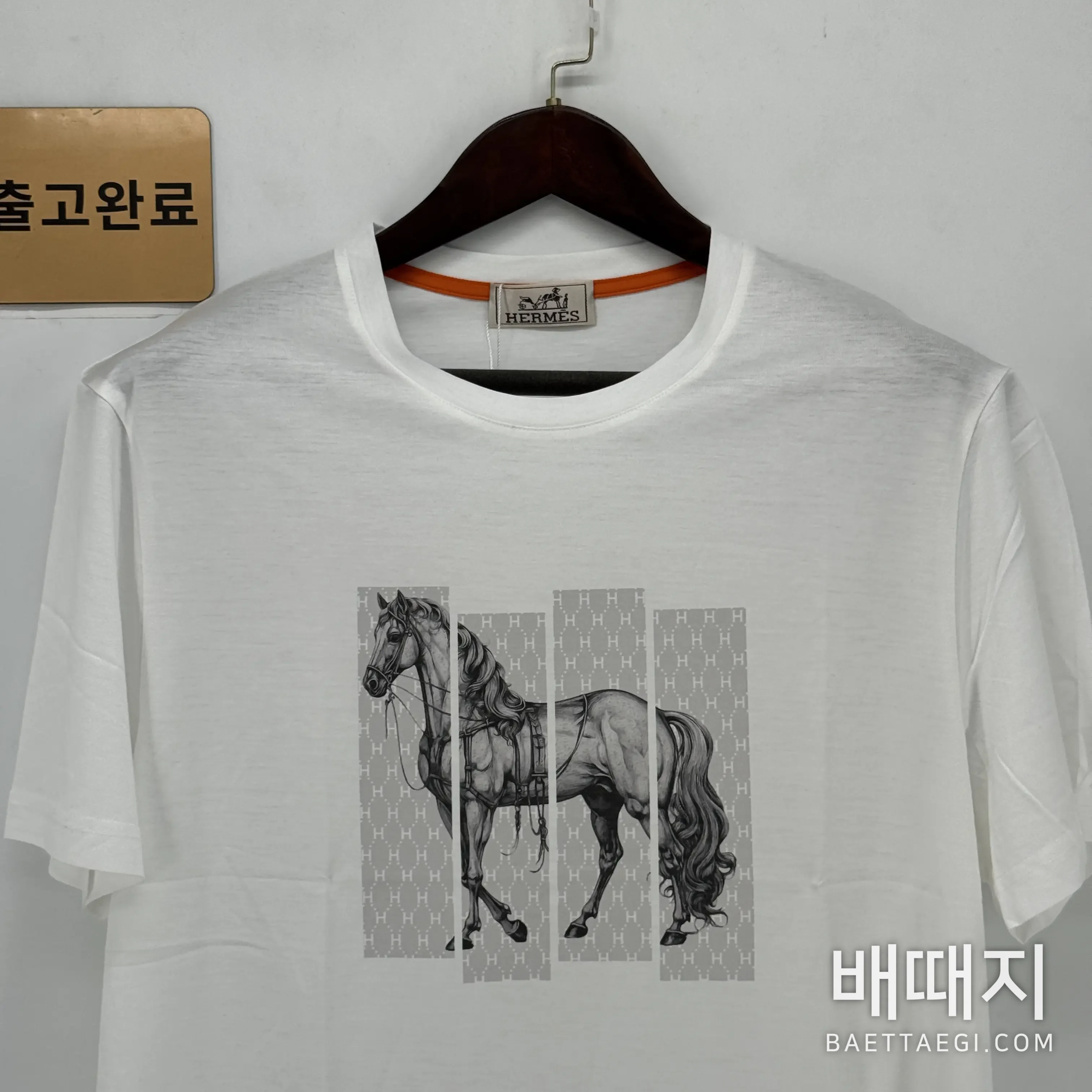 에르메스 남성 크루넥 반팔 티셔츠 137064 검수사진 2