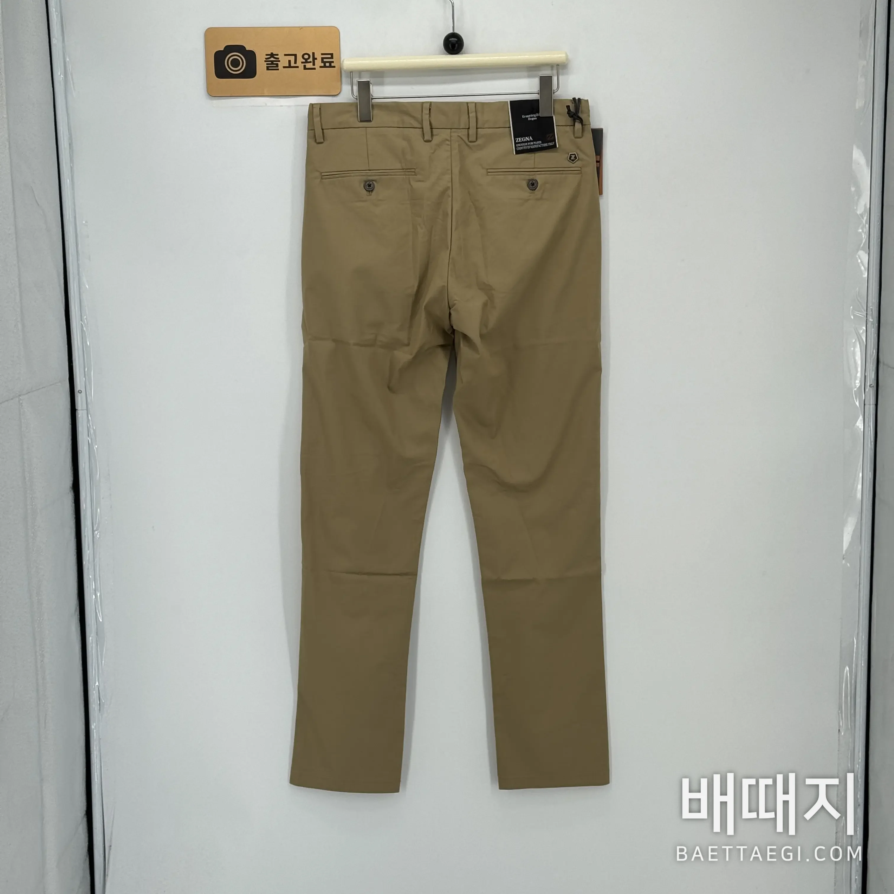 제냐 남성 린넨 수트 바지 검수사진 4