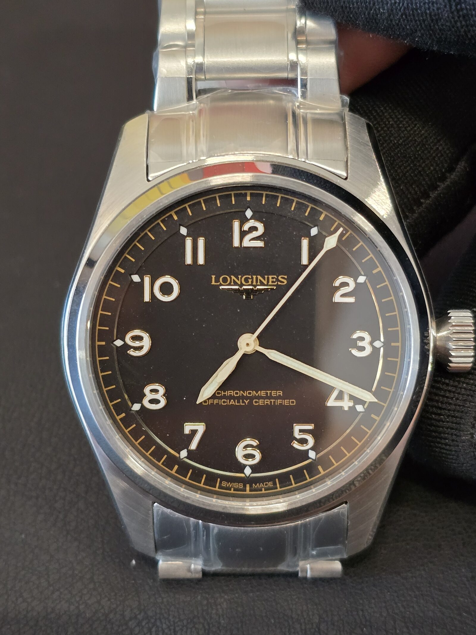 론진 스피릿 파일럿 39mm 검수사진 2