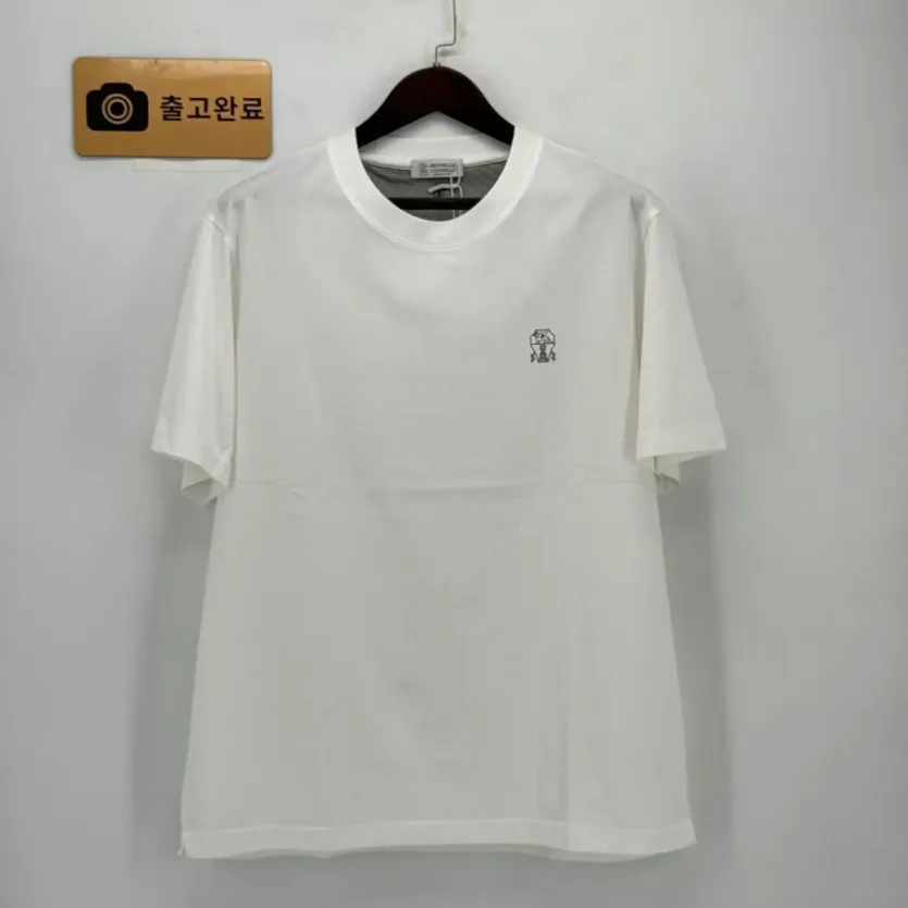 브루넬로쿠치넬리 남성 린넨 혼방 크루넥 반팔 티셔츠 2026SS