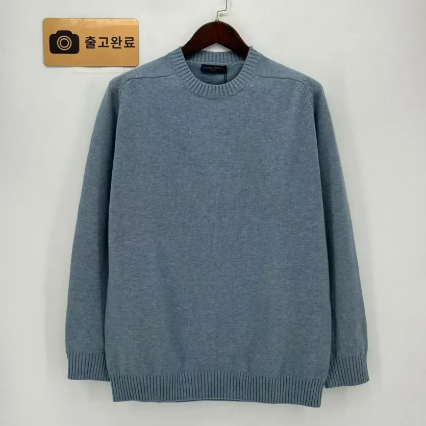 루이비통 울 소매 배색 남성 니트 156279