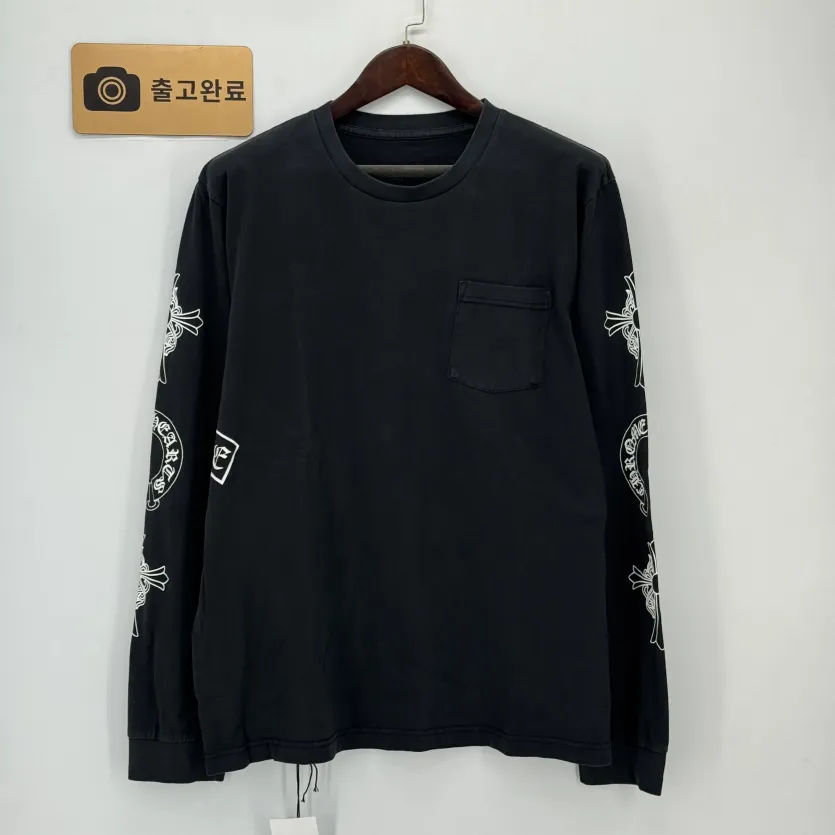 크롬하츠 소프&워터 데미지 가공 남성 긴팔 티셔츠 144236