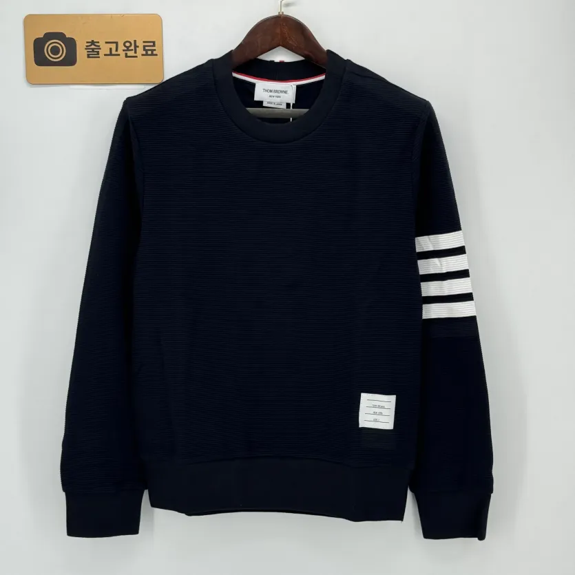 톰브라운 리브 스트레이트 립 남성 긴팔 티셔츠 46528