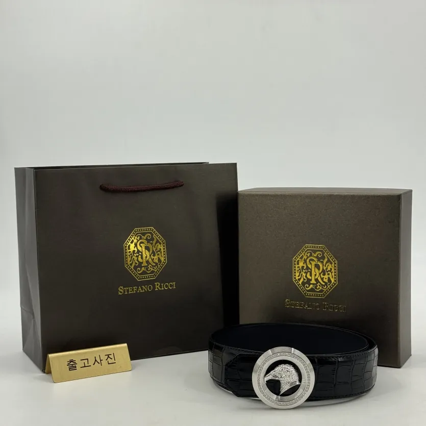스테파노리치 이글헤드 가죽 벨트 38mm 177940
