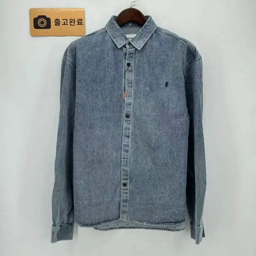 생로랑 YSL 자수 데님 재킷 긴팔 158876