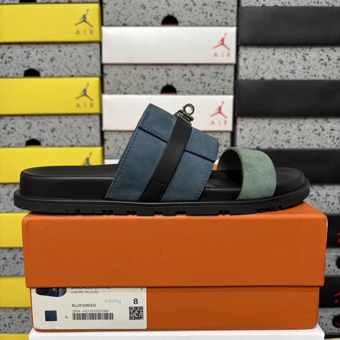 에르메스 [YX] 블루 205769 Hermes Chypre Sandal