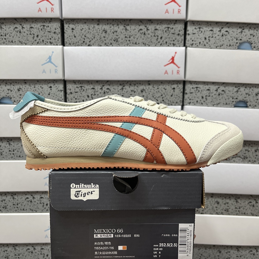 오니츠카타이거 [QC] 멕시코 66 1183A201-116 202300 Onitsuka Tiger Mexico 66 Cream Piquant
