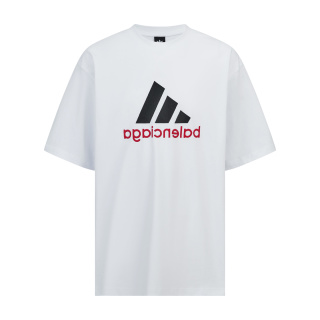 발렌시아가 리버시블 미러 자수 남성 반팔 티셔츠 100833