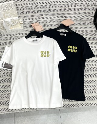 미우미우 여성 반팔 101439 Miu Miu T Shirt