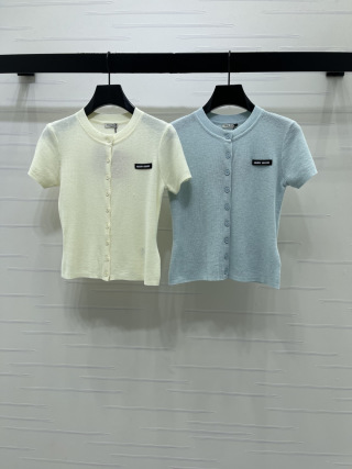 미우미우 여성 반팔 101604 Miu Miu T Shirt