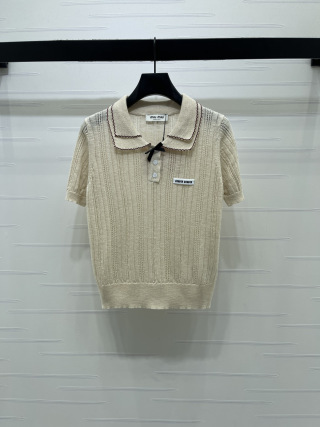 미우미우 여성 반팔 101626 Miu Miu T Shirt