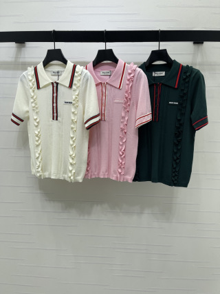 미우미우 여성 반팔 101648 Miu Miu T Shirt