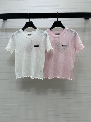 미우미우 여성 반팔 101720 Miu Miu T Shirt