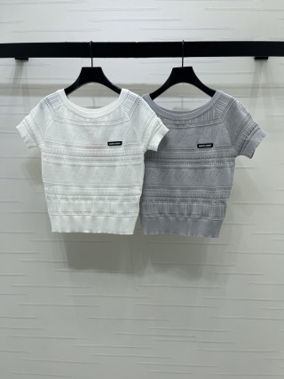 미우미우 여성 반팔 101780 Miu Miu T Shirt