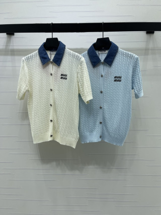미우미우 여성 반팔 101817 Miu Miu T Shirt
