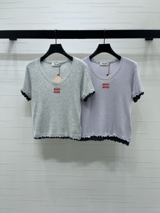 미우미우 여성 반팔 102107 Miu Miu T Shirt