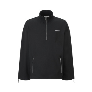 미우미우 로고 자수 코튼 후드티 10929 Miu Miu Long Sleeve