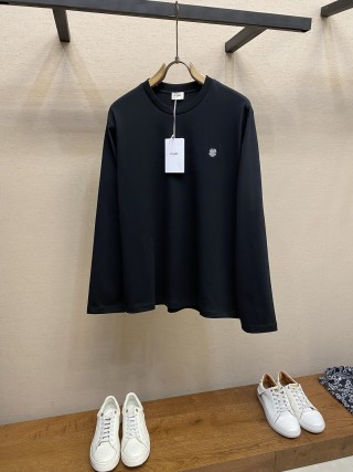 셀린느 2026FW 자수 코튼 오버핏 긴팔 티셔츠 10968 Celine Long Sleeve