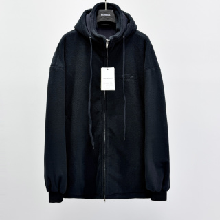 발렌시아가 자수 프린트 코튼 후드티 남성 11485 Balenciaga
