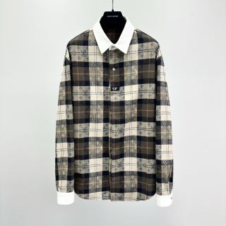 루이비통 2026SS 프린트 체크 코튼 폴로셔츠 남성 11535 Louis Vuitton Long Sleeve