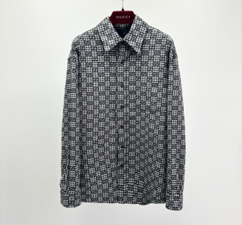 구찌 로고 자수 체크 셔츠 11536 Gucci Long Sleeve