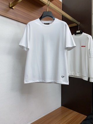 로로피아나 2026SS 로고 코튼 라운드넥 반팔 티셔츠 1154 Loro Piana T Shirt