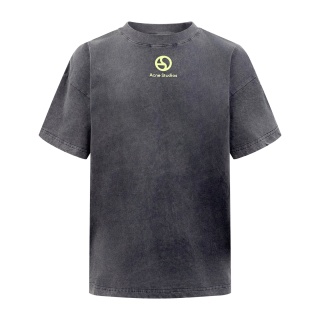 아크네 스튜디오 로고 프린트 코튼 반팔 티셔츠 11558 Acne Studios T Shirt