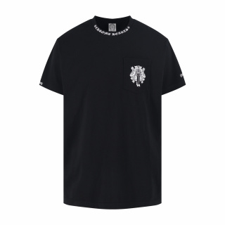 크롬하츠 로고 프린트 코튼 반팔 티셔츠 11572 Chrome Hearts T Shirt