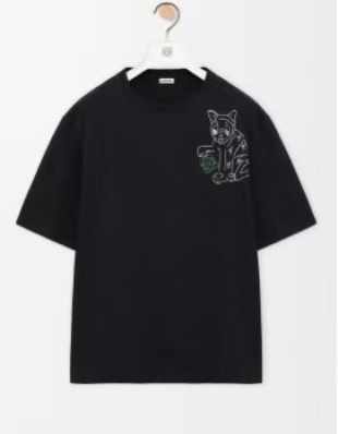 로에베 로고 자수 프린트 반팔 티셔츠 1231 Loewe T Shirt