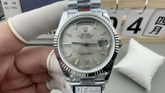롤렉스 메테오라이트 다이얼 데이트 워치 40mm 2836 무브먼트 184g QF 웨이트 버전 Rolex Watch