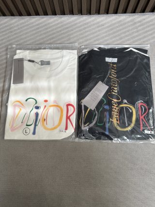 디올 2026SS 로고 코튼 라운드넥 반팔 티셔츠 1252 Dior T Shirt