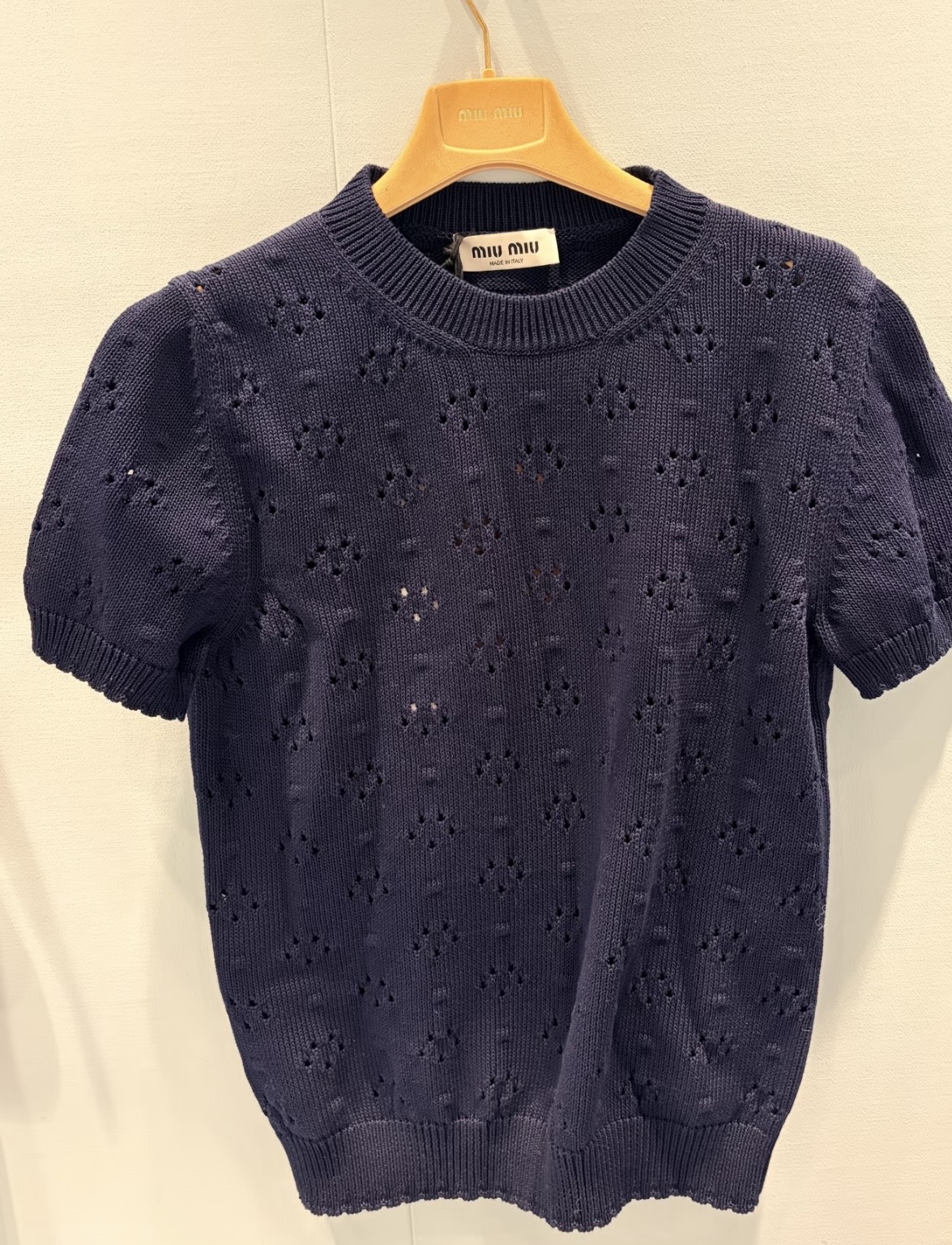 미우미우 여성 반팔 126434 Miu Miu T Shirt