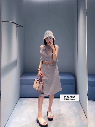 미우미우 여성 반팔 127786 Miu Miu T Shirt