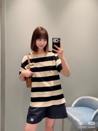 미우미우 여성 반팔 127794 Miu Miu T Shirt