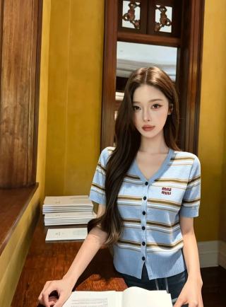 미우미우 여성 가디건 127844 Miu Miu Cardigan