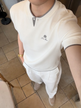 로로피아나 남성 반팔 129636 Loro Piana T Shirt