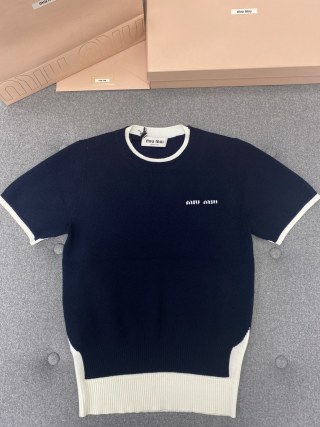 미우미우 여성 반팔 129782 Miu Miu T Shirt