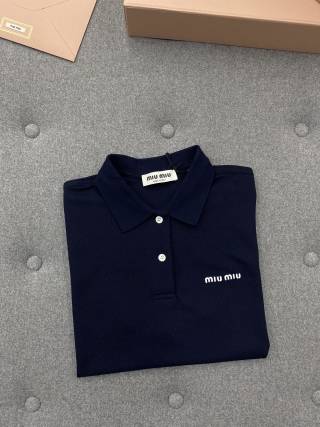미우미우 여성 반팔 129810 Miu Miu T Shirt