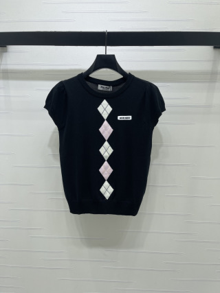 미우미우 여성 반팔 131950 Miu Miu T Shirt
