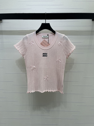 미우미우 여성 반팔 131974 Miu Miu T Shirt