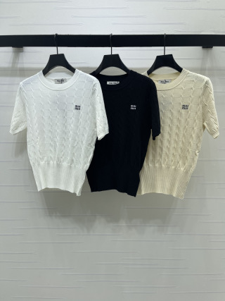 미우미우 여성 반팔 132136 Miu Miu T Shirt