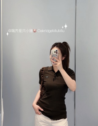 미우미우 여성 반팔 132167 Miu Miu T Shirt