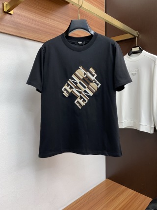 펜디 2026AW 자수 코튼 반팔 티셔츠 1371 Fendi T Shirt