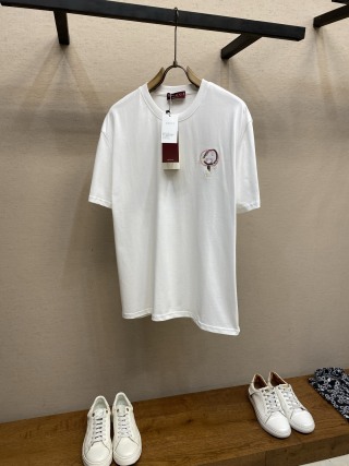 구찌 로고 자수 코튼 반팔 티셔츠 남녀공용 1375 Gucci T Shirt