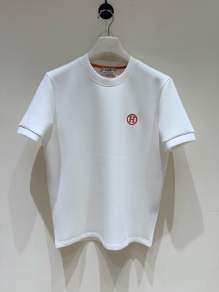 에르메스 로고 자수 라운드넥 니트 1393 Hermes T Shirt