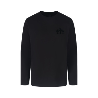 크롬하츠 플로키 크로스 패턴 남성 긴팔 티셔츠 2025 FW 139378