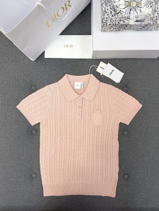 디올 케이블 니트 반팔 탑 139587