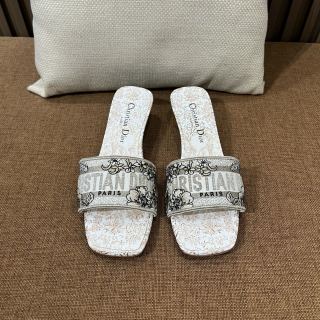 디올 자수 캔버스 샌들 141767