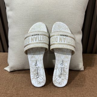 디올 자수 캔버스 샌들 141772